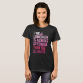 T-shirt The Comeback Is Always Stronger Than The Setback (Devant entier)