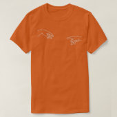 T-shirt The Creation of Adam Minimalist Design White (Design devant)
