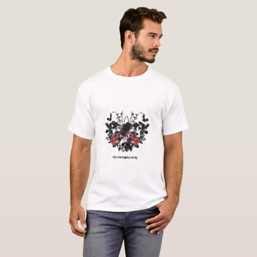 T-shirt The Crow Laughing Awfully (Devant entier)