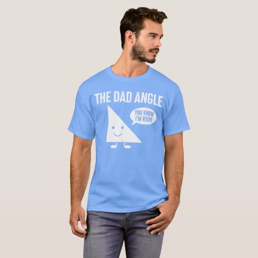 T-shirt The Dad Angle Funny Math retro (Devant entier)