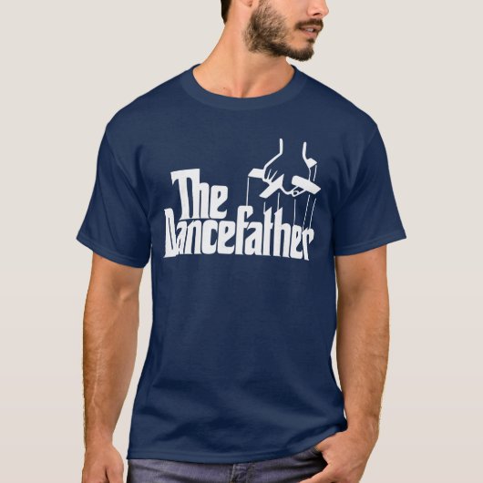 T-shirt The Dancefather Funny Dance Dad Dancer Dancing Fat (Devant)
