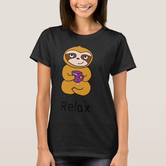 T-shirt Thé de boisson parfumé relaxant (Devant)