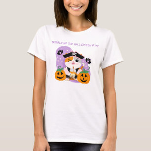 T-shirt Thé de bulle avec Pirate Kawaii Chat Halloween Fun