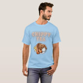 T-shirt Thé de chippé ou poisson et chips Design T Chemise (Devant entier)