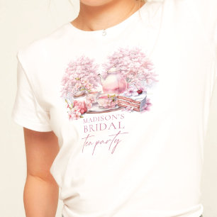 T-shirt Thé de mariage Cerisier Fleur Personnalisé Beau