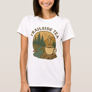 T-shirt Thé de piste Camping confortable - Aventure Randon