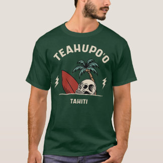 T-shirt Thé de surf vintage Hupoo Tahiti