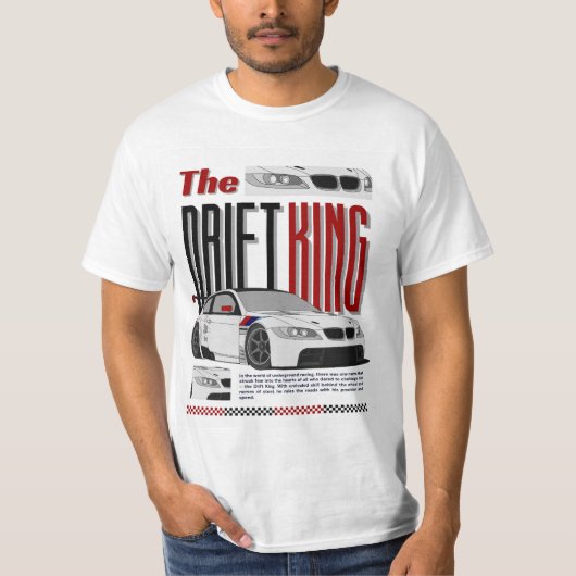 T-shirt The Drift King - Master of Underground Racing (Devant)