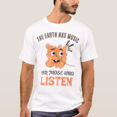 T-shirt "The Earth Has Music" Smiling Leaf (Devant)