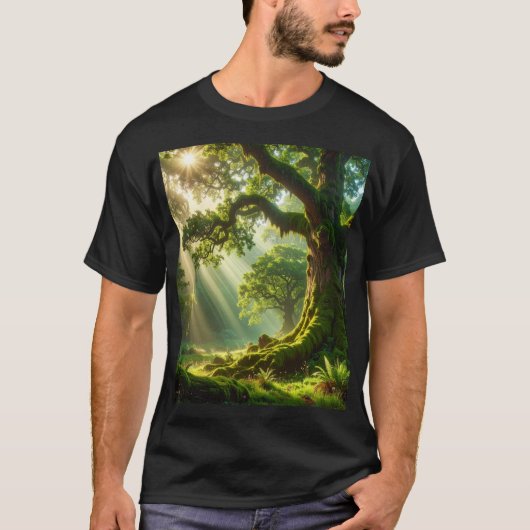 T-shirt The Emerald Grove: Ancient Light (Devant)