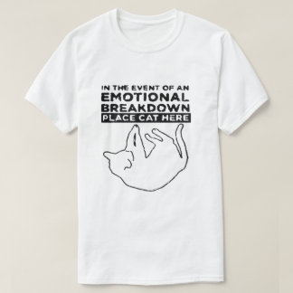 T-shirt The Emotional Breakdown Cat Tee