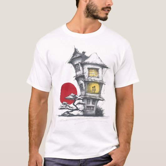 T-shirt The Enchanted House Under the Red Moon (Devant)