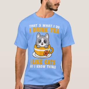 T-shirt Thé et chats