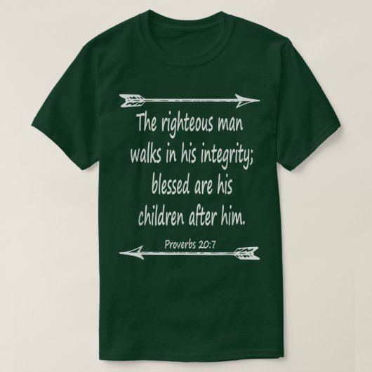 T-shirt The Fathers Day Bible Verse Tee Christian Scriptur (Design devant)