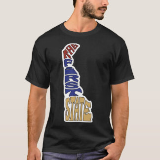 T-shirt The First State Delaware Oversized