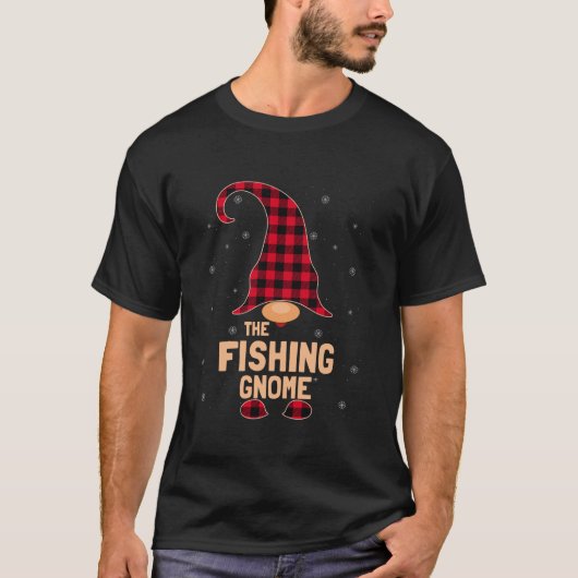T-shirt The Fishing Christmas Gnome Pajama  (Devant)