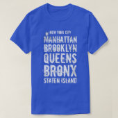 T-shirt The Five Boroughs (Design devant)