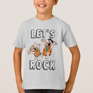 T-shirt The Flintstones Fred & Barney - Let's Rock