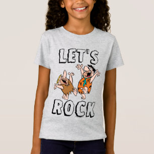 T-Shirt The Flintstones   Fred & Barney - Let's Rock