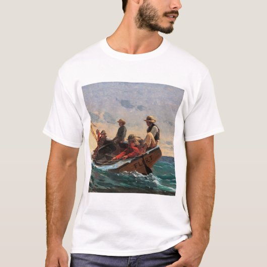T-shirt The Flirt (1874) by WinslowHomer. (Devant)