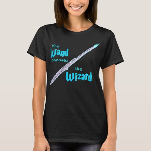 T-shirt The Flute Chooses The Wizard (Devant)