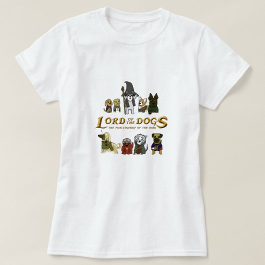 T-shirt The Furrlowship of the Ring (Design devant)