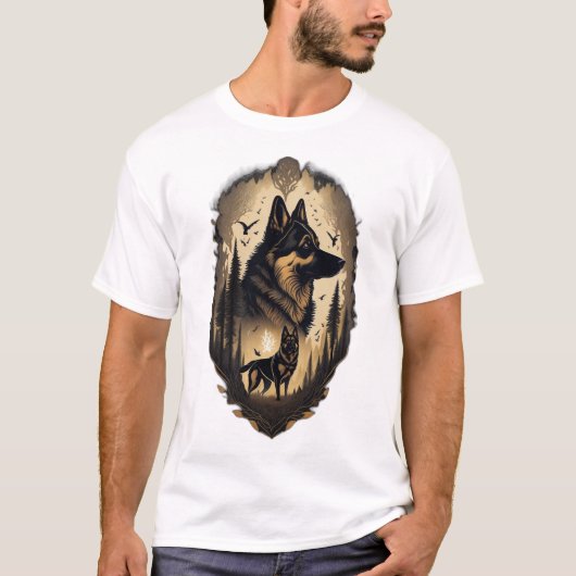 T-shirt The German Shepherd 005 (Devant)