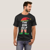 T-shirt The Gin Elf Family Matching Funny Christmas Costum (Devant entier)