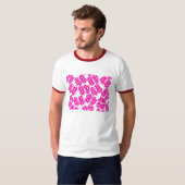T-shirt The gingham check with red and white. at random (Devant entier)