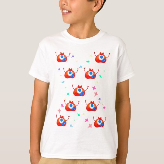 T-shirt The Glitchy Stardust Monster (Devant)