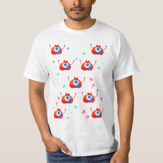 T-shirt The Glitchy Stardust Monster (Devant)