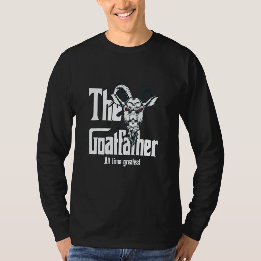 T-shirt The Goatfather Funny Goat Father Present (Devant)