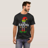 T-shirt The Grandma Elf Christmas Family Matching Pajama  (Devant entier)