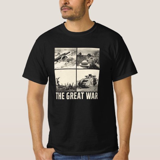 T-shirt The Great War - WW1 Photos (Devant)