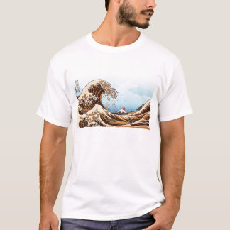 T-shirt The Great Wave of Ramen - Funny Hokusai Ukiyo-e Pa