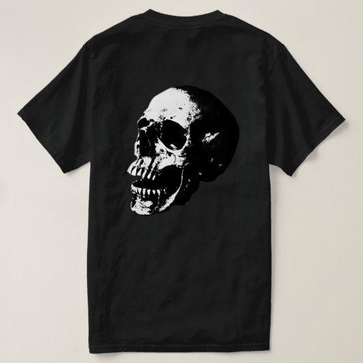 T-shirt Thé Halftone skull (Design dos)