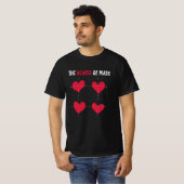 T-shirt The Hearts Of Math Valentine's Day Math (Devant entier)