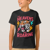 T-shirt The Heavens Are Roaring Psalm 19_1 Tiger Christian (Devant)