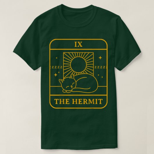 T-shirt The Hermit Funny Cat (Design devant)