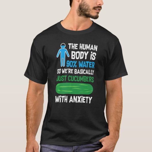 T-shirt The Human Body Is 90 Water (Devant)