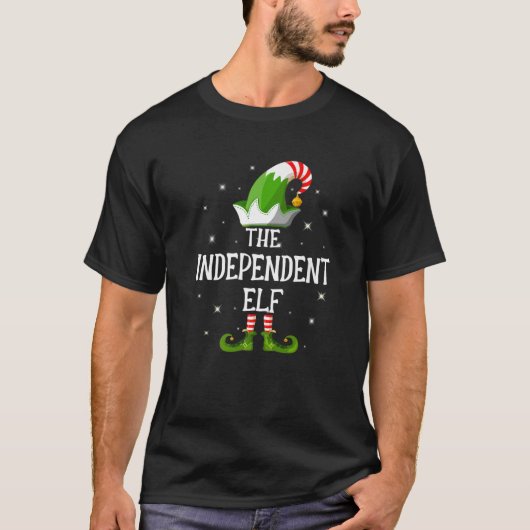 T-shirt The Independent Elf Family Matching Group Christma (Devant)