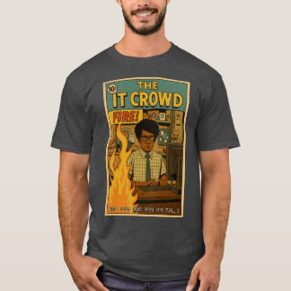 T-shirt The IT Crowd Fire