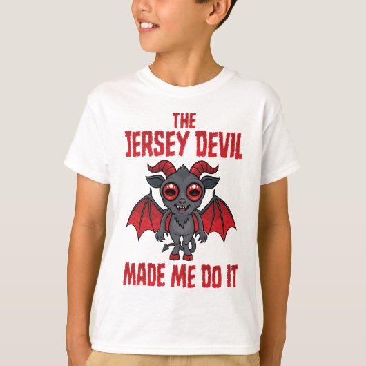 T-shirt The Jersey Devil Made Me Do It (Devant)