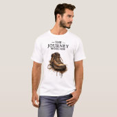 T-shirt "The Journey Begins Here - Rugged Hiking Boot  (Devant entier)