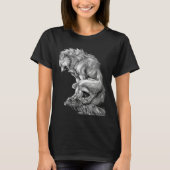 T-shirt The King of The Werewolf Medieval Wolf Curse Monst (Devant)