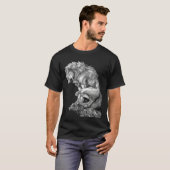 T-shirt The King of The Werewolf Medieval Wolf Curse Monst (Devant entier)