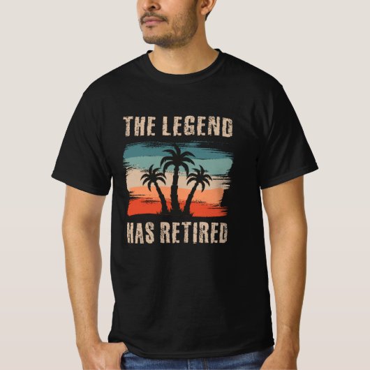 T-shirt The legend has retired (Devant)