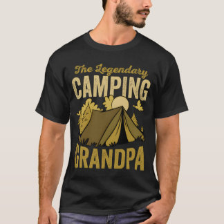 T-shirt The Legendary Campfire Grandpa Outr Camping Leg gi