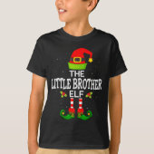 T-shirt The Little Brother Elf Christmas Family Matching P (Devant)