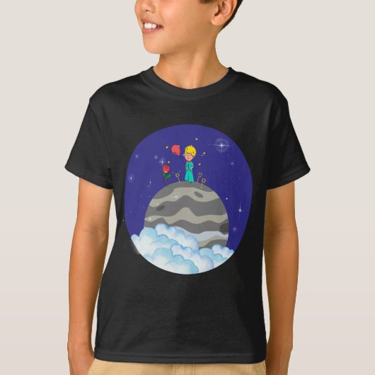 T-shirt The Little Prince on his planet (Devant)
